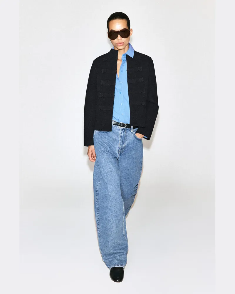 COS Inlet Jeans Mit Abgerundetem Bein Blau