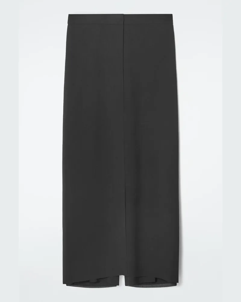 COS Hose Mit Geradem Bein Und Wickelfront Schwarz