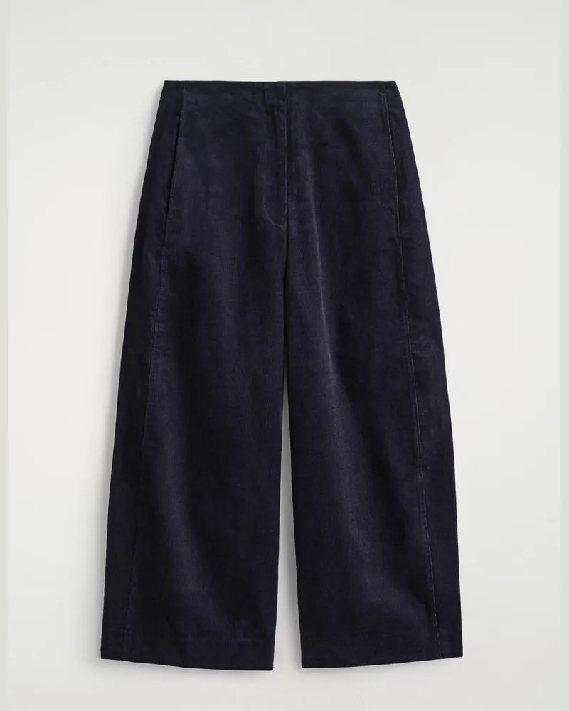 COS Cordhose Mit Barrel-Bein Blau