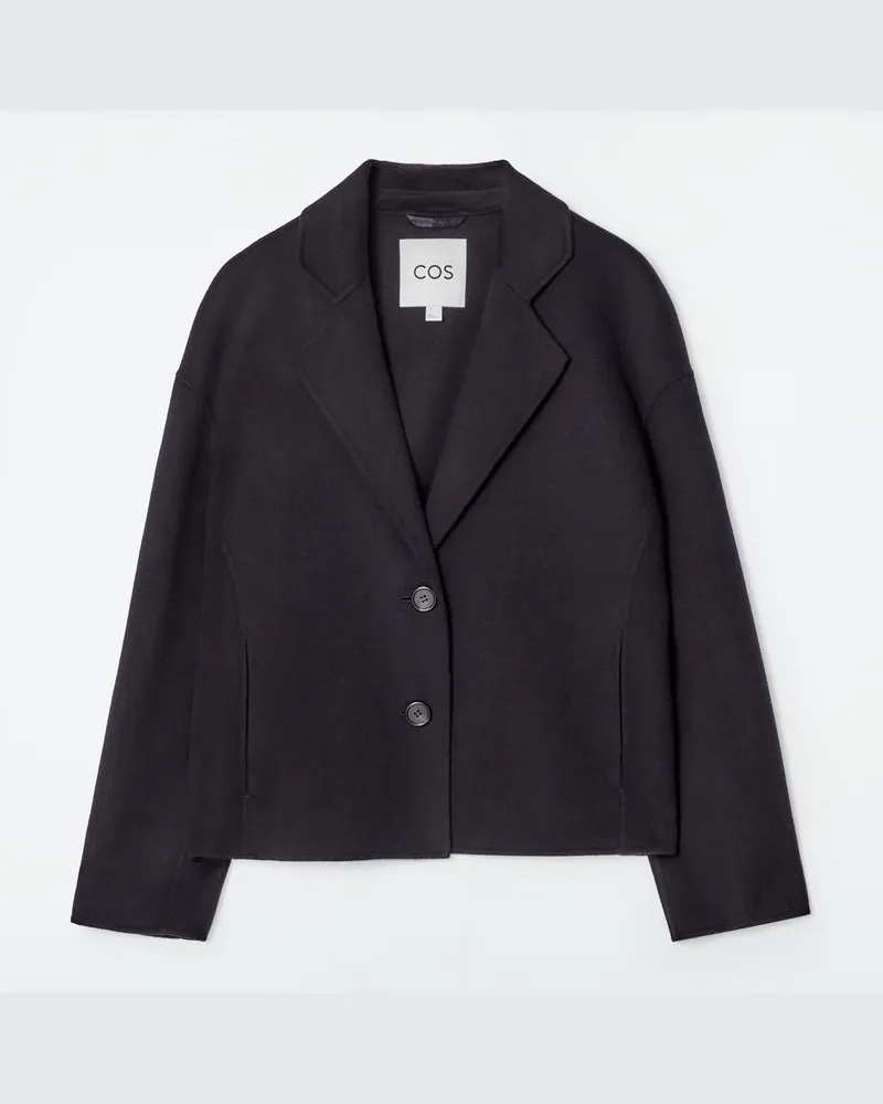 COS Elegante Jacke Aus Doubleface-Wolle Blau