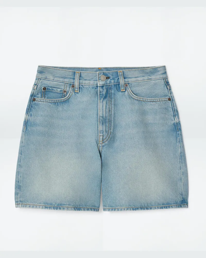 COS Jeansshorts Mit Hohem Bund Blau