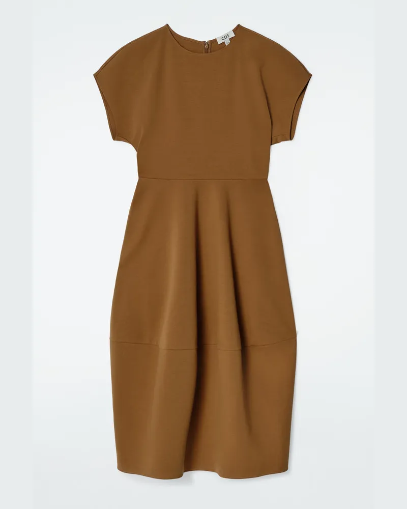 COS Midikleid Aus Baumwolle Beige