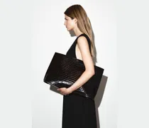 Folio Oversized-Tasche - Leder In Krokodiloptik