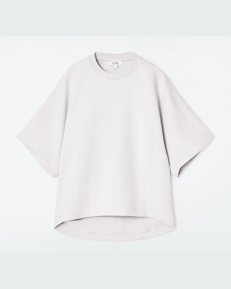 COS Kurzärmliges Sweatshirt Aus Jersey Lila