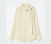 Seidenbluse Mit Schaldetail
