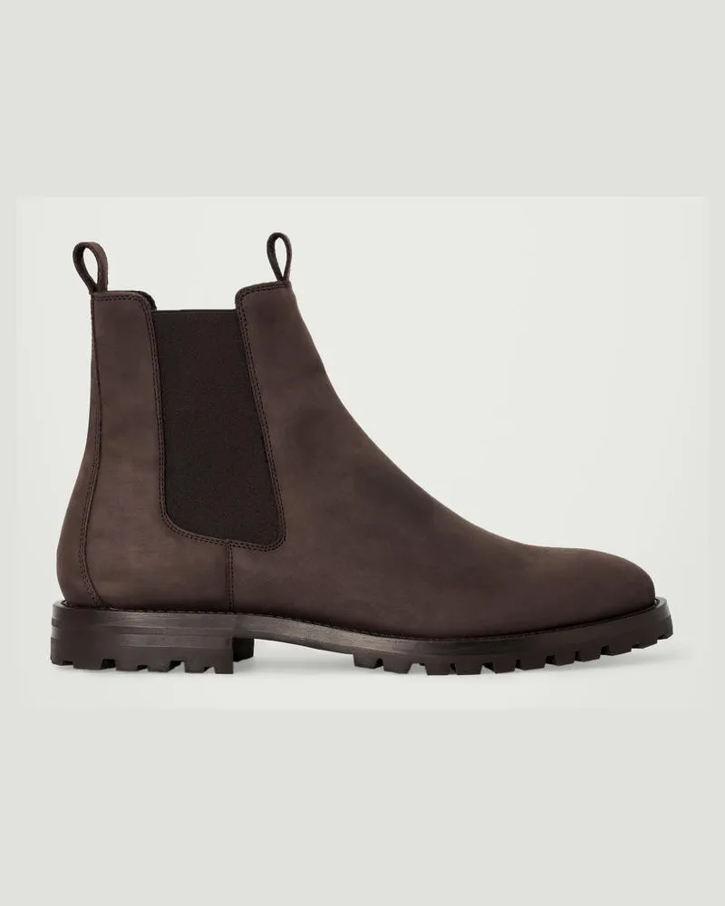 COS Chelsea-Boots Aus Nubukleder Braun