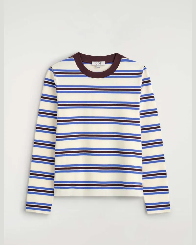 COS Elegantes Langarmshirt Weiß