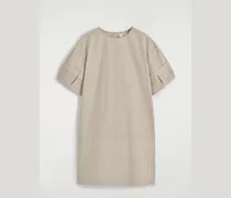 Minikleid Aus Baumwolle Mit Biesen
