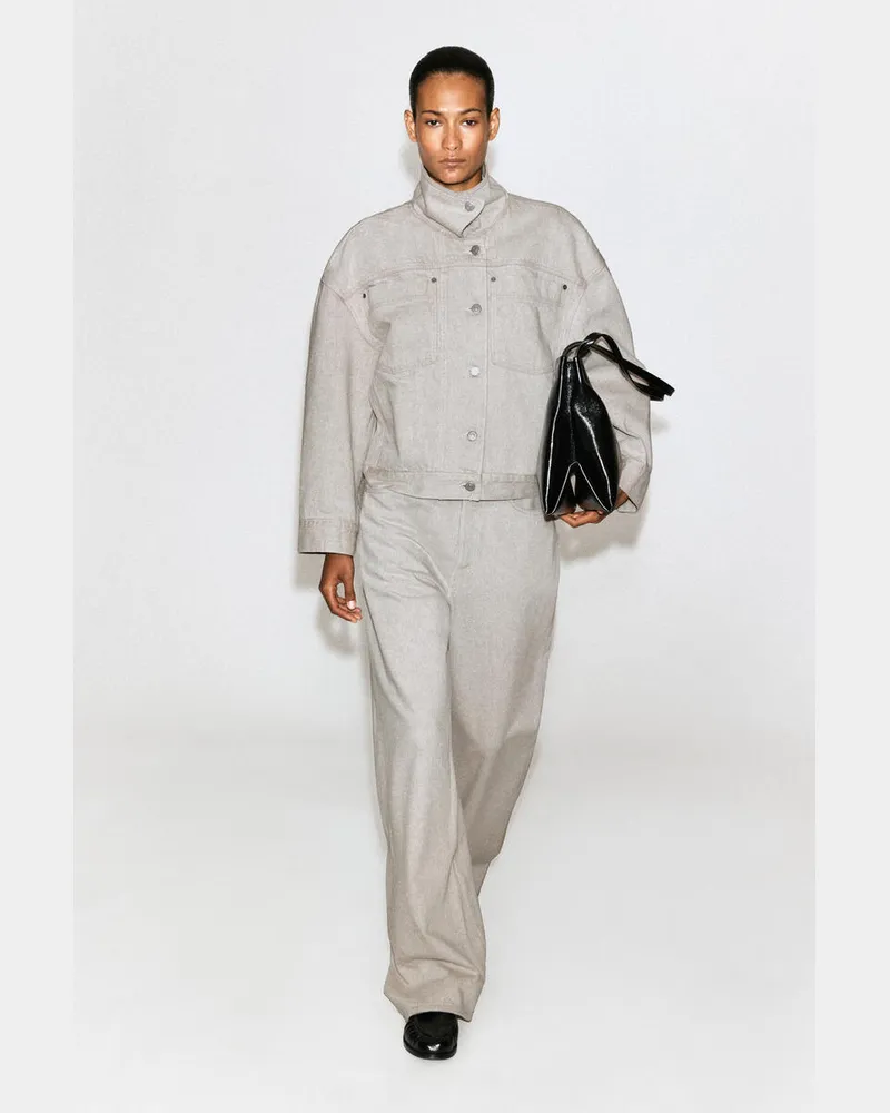 COS Pavilion Tote Bag - Leder Schwarz