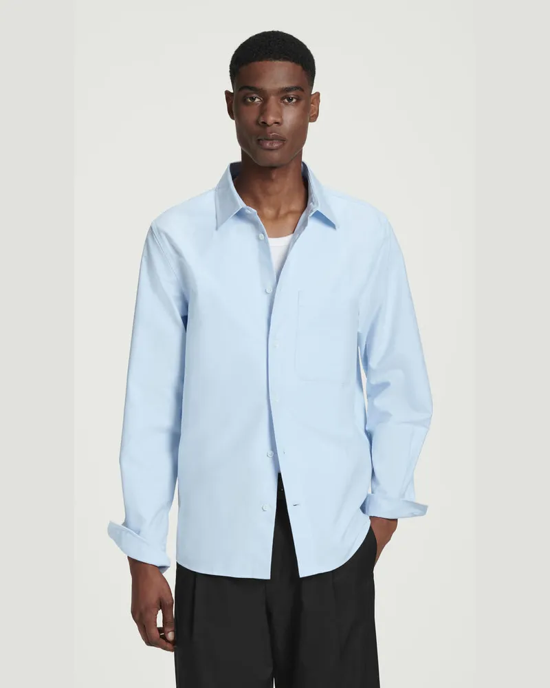 COS Lockeres Oxford-Hemd Blau