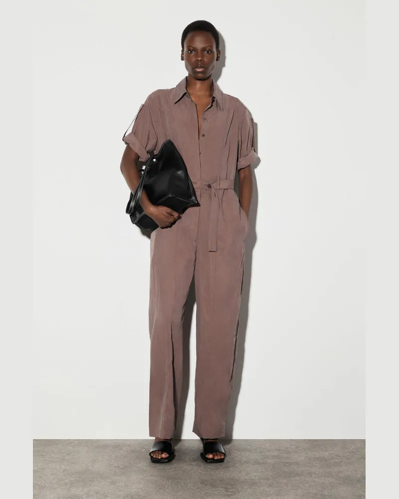 COS Overall Aus Modal Mit Gürtel Braun