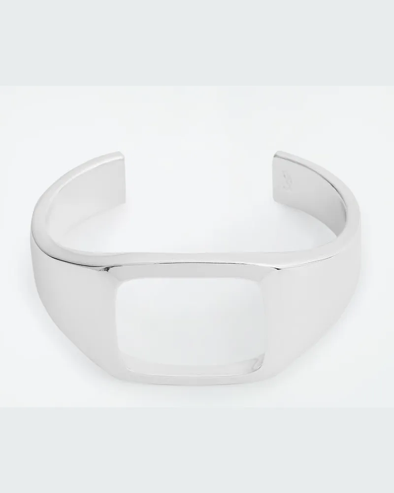 COS Der Skulpturale Armreif Silberfarben