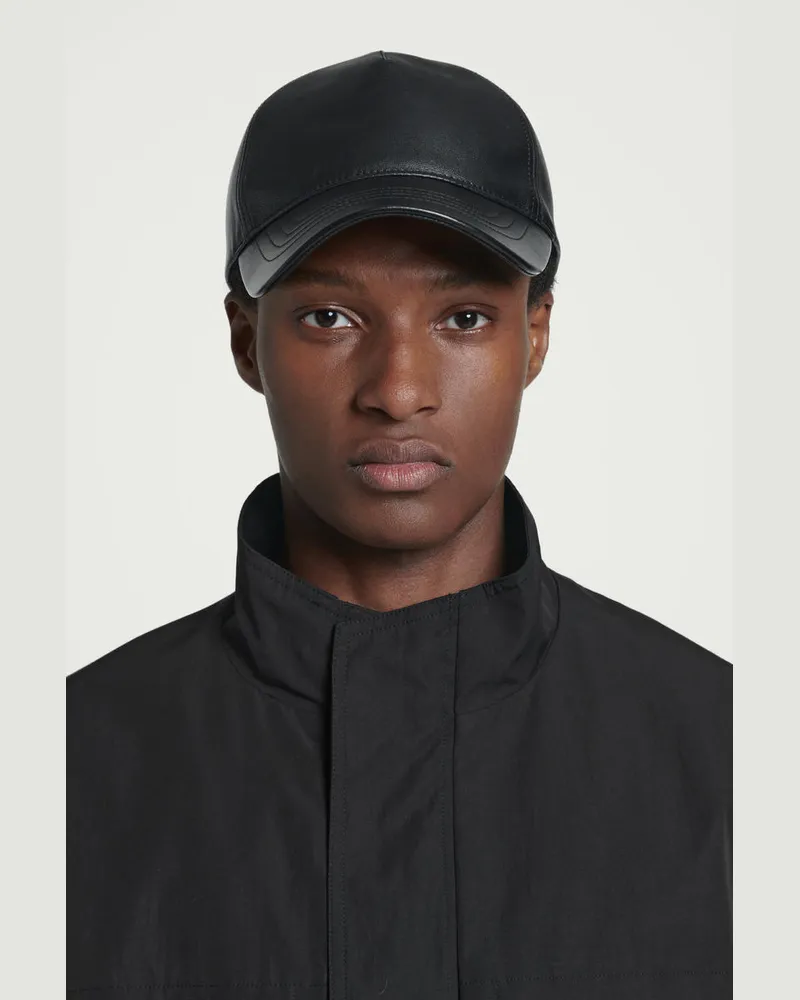 COS Basecap Aus Leder Schwarz