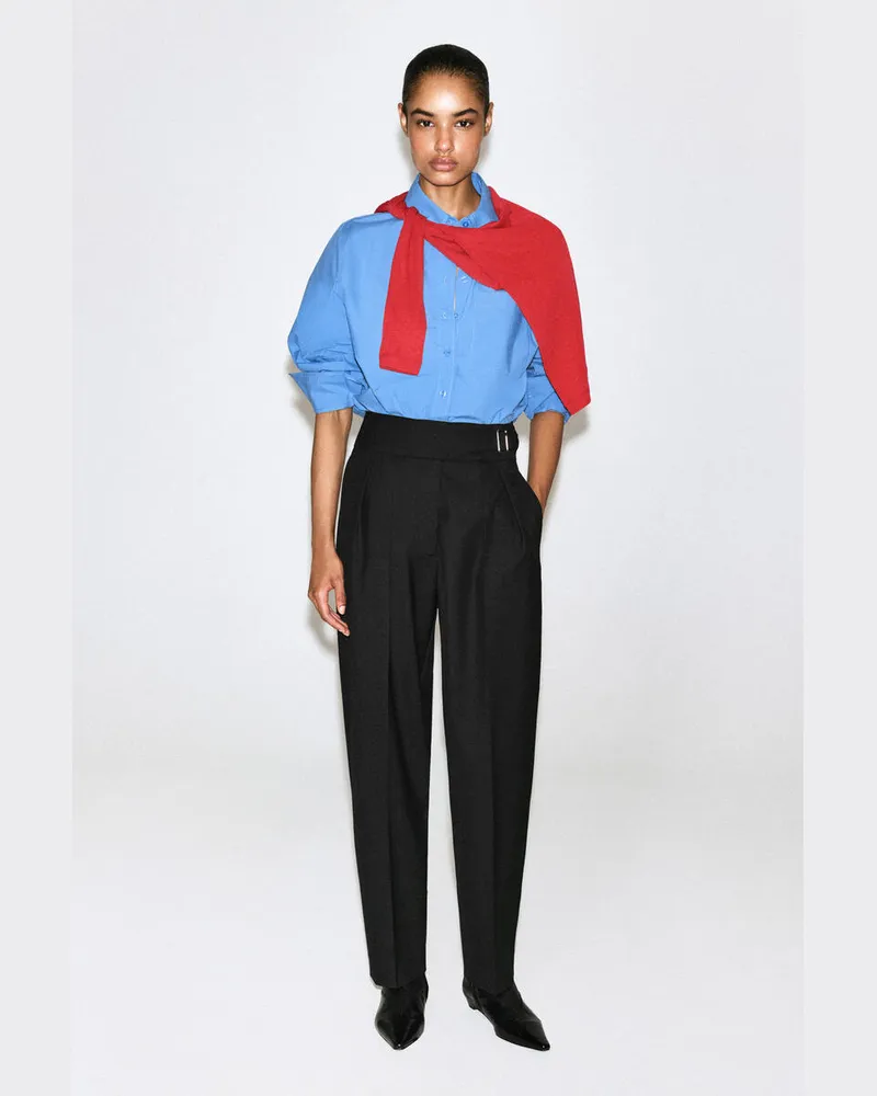 COS Hose Mit Kummerbund Und Barrel-Bein Schwarz