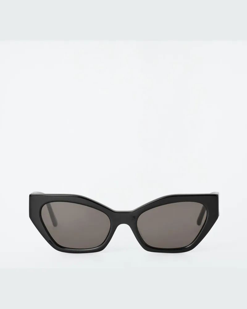 COS Eckige Cat-Eye-Sonnenbrille Schwarz