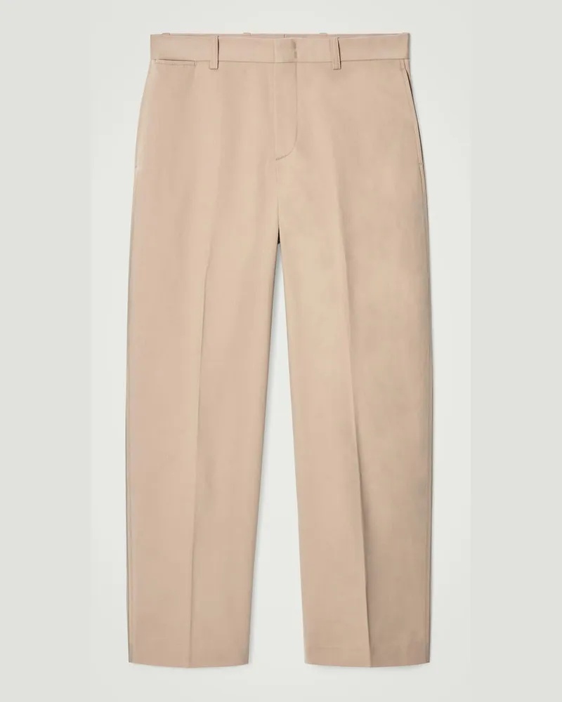 COS Lockere Chinohose Mit Geradem Bein Beige