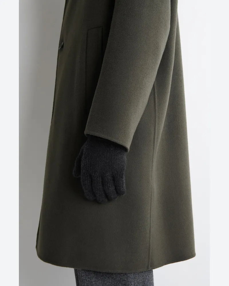 COS Gerippte Handschuhe Aus Kaschmir Schwarz