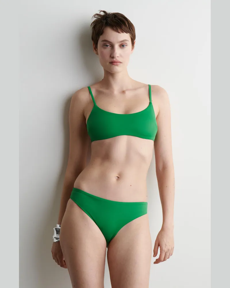COS Bikinioberteil Mit Tiefem Ausschnitt Grün