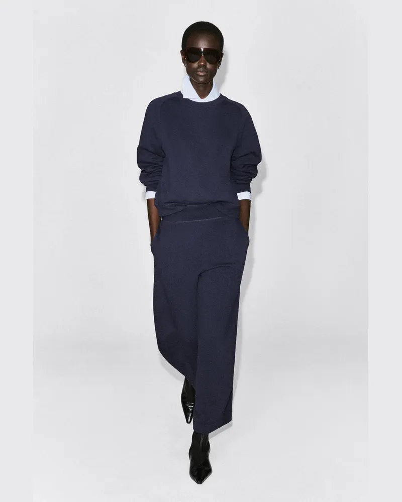 COS Jogginghose Aus Baumwolle Mit Barrel-Bein Blau