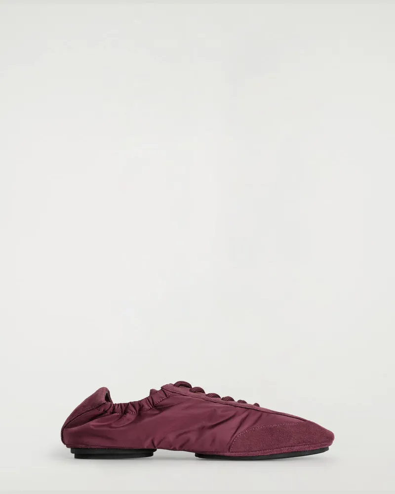 COS Ballerinas Aus Veloursleder Und Nylon Rot