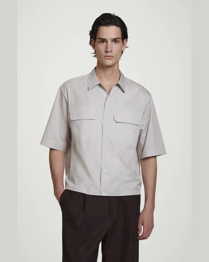 COS Lockeres Utility-Hemd Mit Pattentaschen Rosa