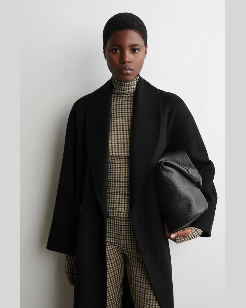 COS Oberteil Aus Merinowolle Mit Hohem Kragen Beige