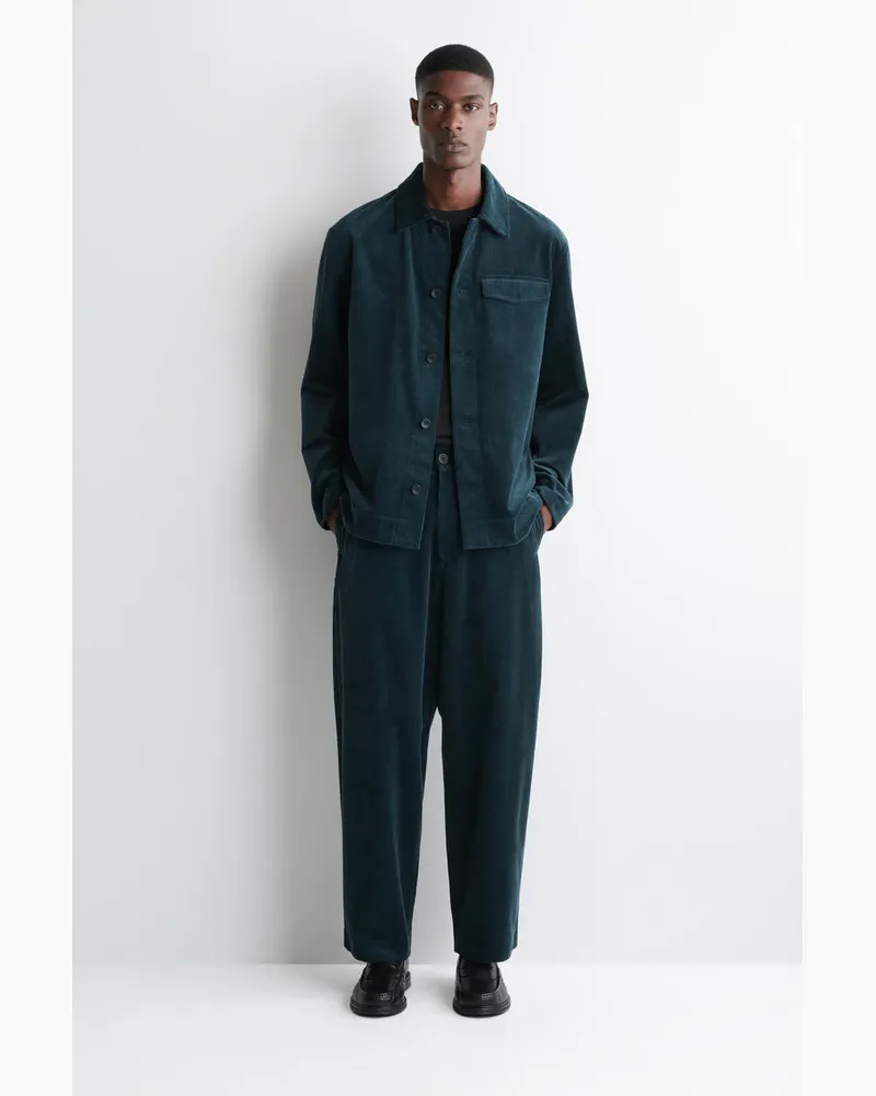 COS Cordhose Mit Weitem Bein Blau