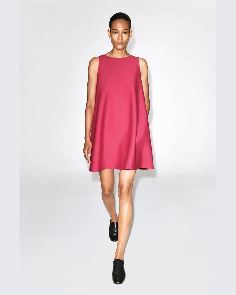 COS Scuba A-Line Mini Dress Rot