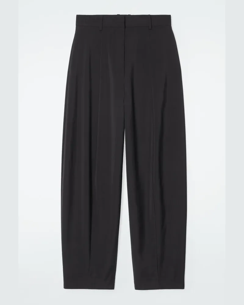 COS Die Fliessende Hose Mit Barrel-Bein Schwarz