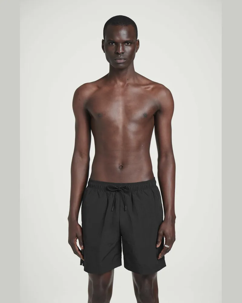 COS Badeshorts Aus Nylon Mit Kordelzugbund Schwarz