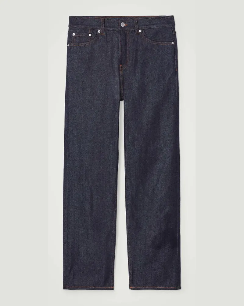 COS Signature Jeans Aus Raw Denim Mit Geradem Bein Blau
