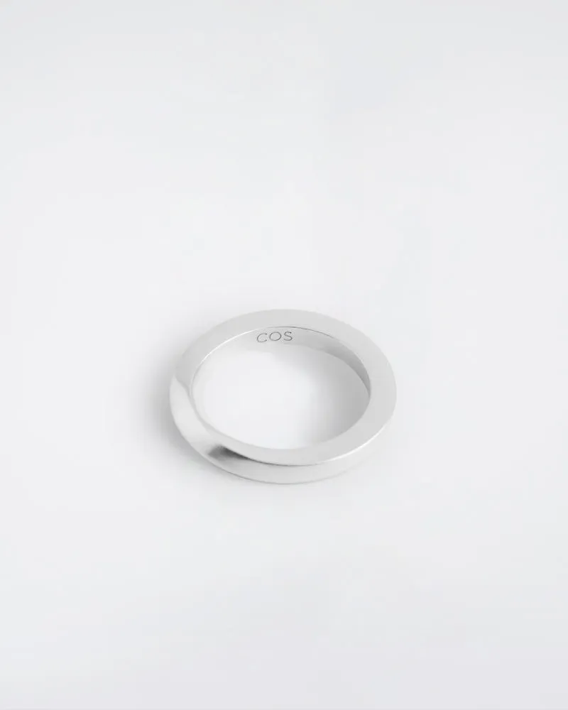 COS Gedrehter Ring Aus Sterlingsilber Silberfarben