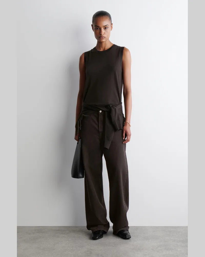 COS Facade Jeans Mit Geradem Bein Braun