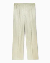 COS Satinhose In Knitteroptik Mit Geradem Bein Creme