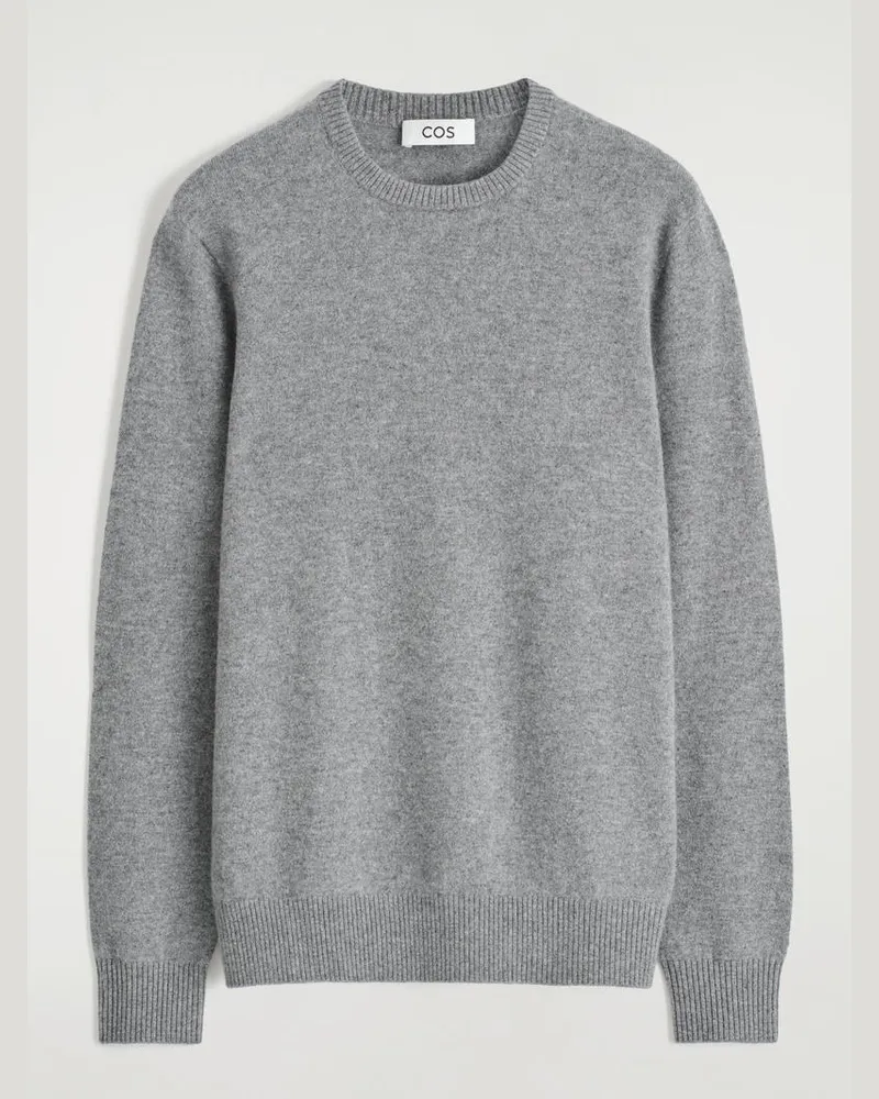 COS Kaschmirpullover Mit Rundhalsausschnitt Grau
