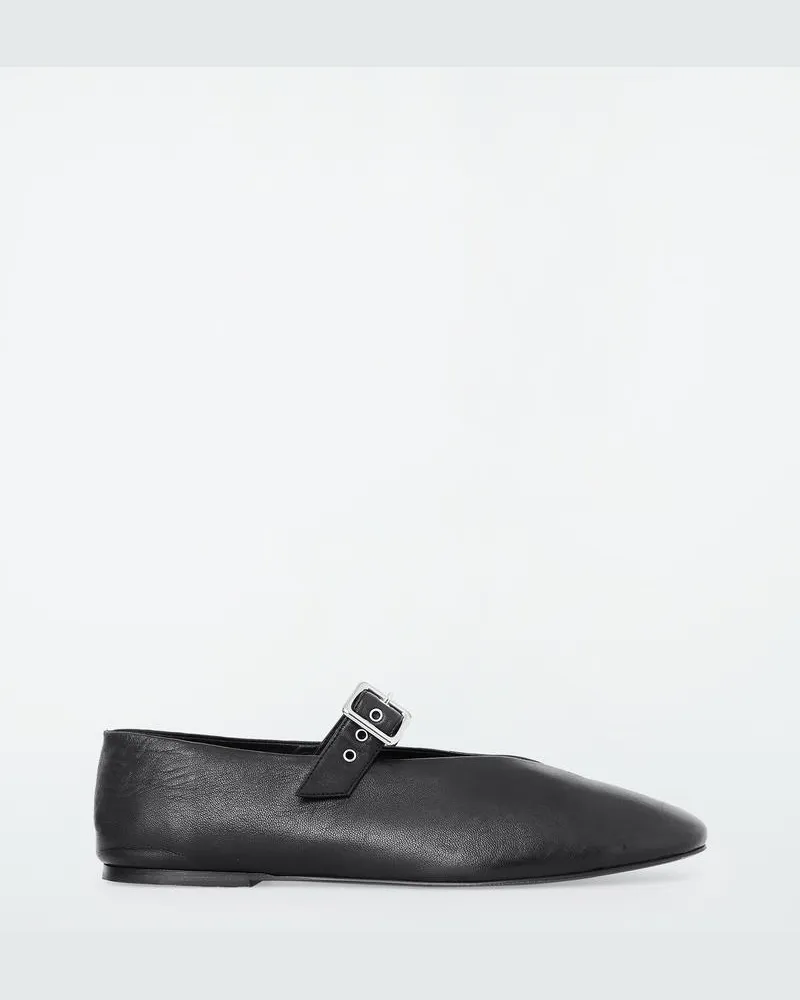 COS Ballerinas Mit Schnalle Schwarz