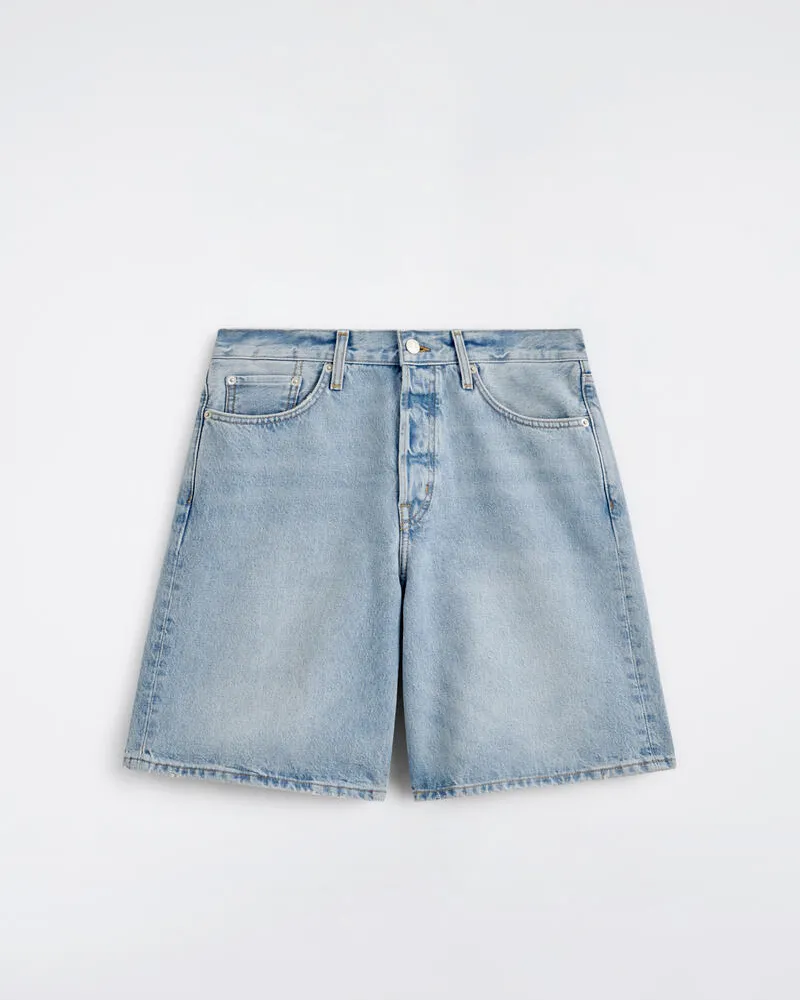 COS Knielange Jeansshorts Blau
