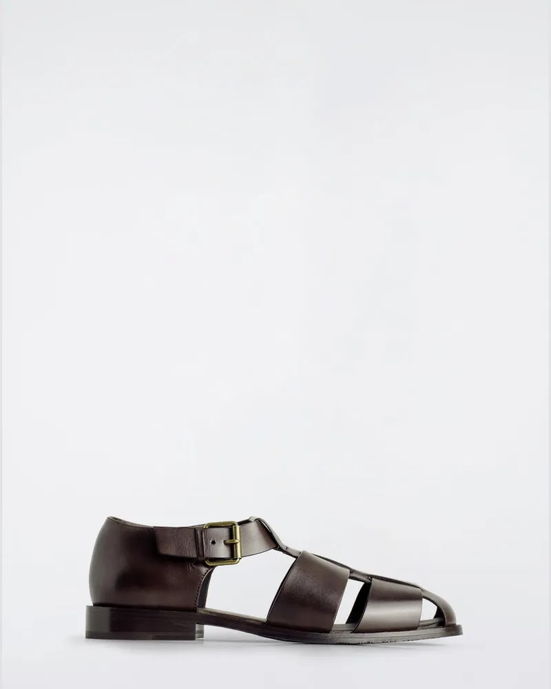COS Fisherman-Sandalen Aus Leder Braun