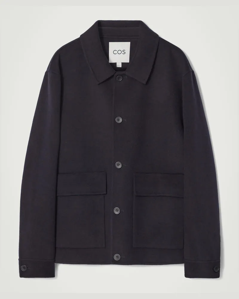 COS Wolljacke Aus Doubleface-Material Blau