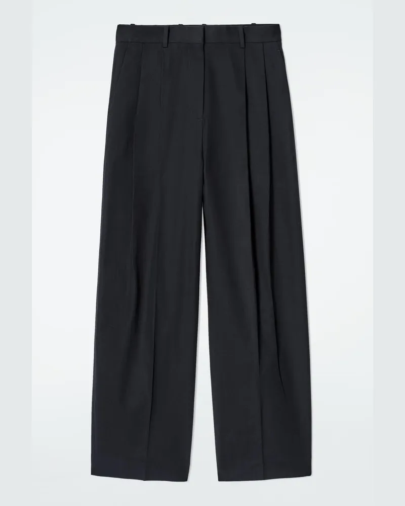 COS Lockere Hose Aus Denim Mit Weitem Bein Blau