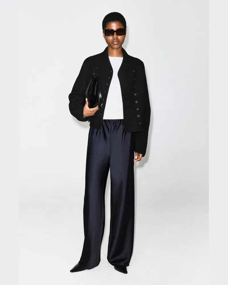 COS Hose Aus Satin Mit Weitem Bein Blau