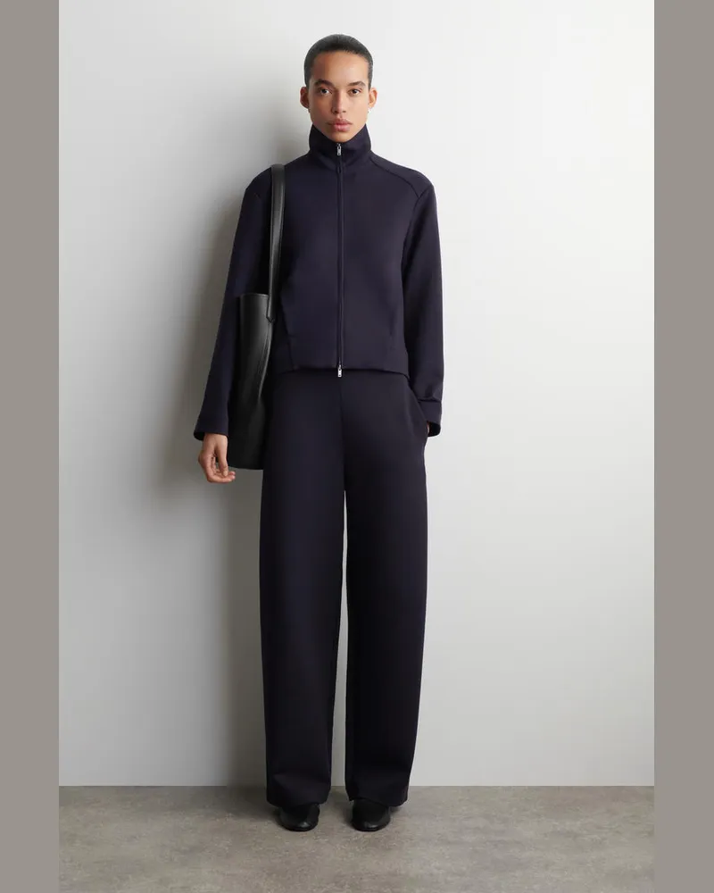 COS Jogginghose Aus Scuba Mit Barrel-Bein Blau