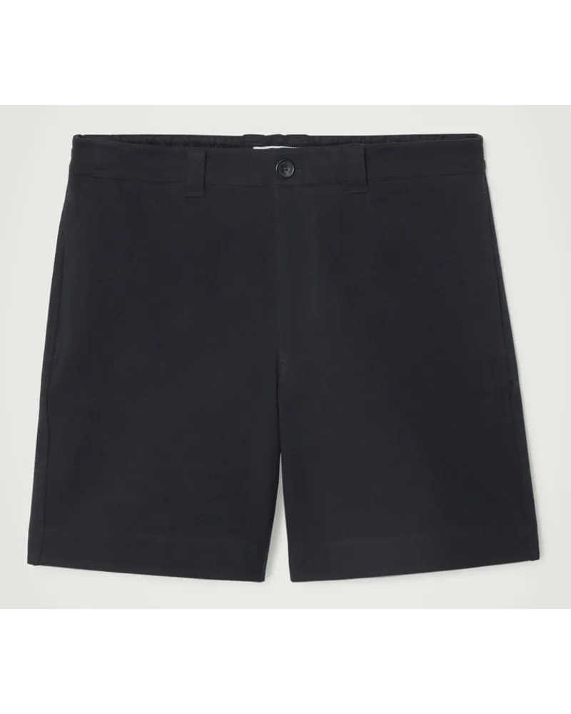 Cos Sweatshorts Aus Baumwoll-Twill Navyblau