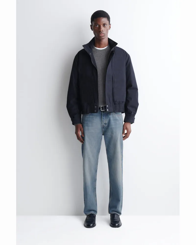 COS Wattierte Bomberjacke Mit Stehkragen Blau