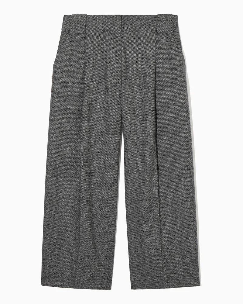 COS Culottes Aus Wollflanell Mit Weitem Bein Schwarz