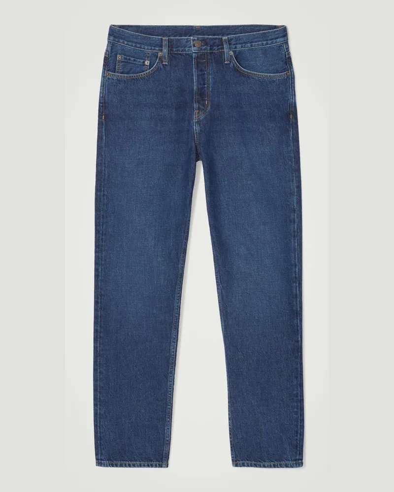 COS Pillar Schmal Zulaufende Jeans Blau