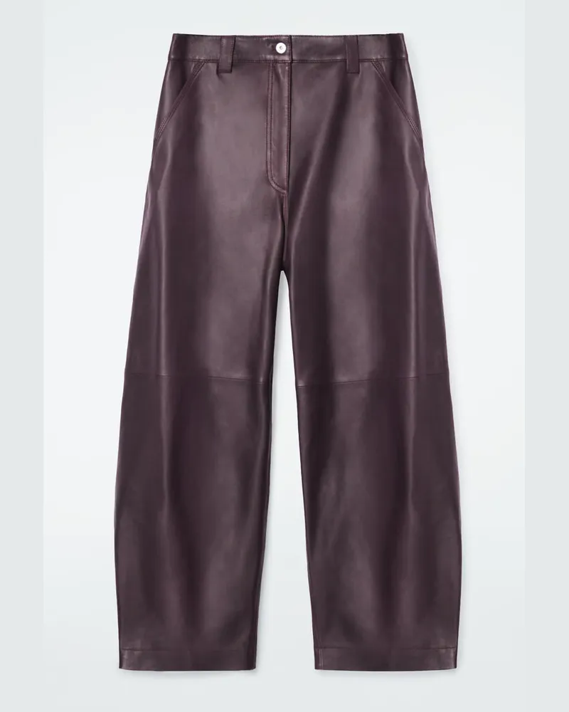 COS Utility-Lederhose Mit Barrel-Bein Rot