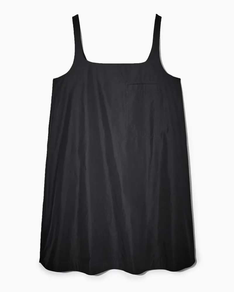 COS Minikleid Mit Kontrasteinsatz Schwarz