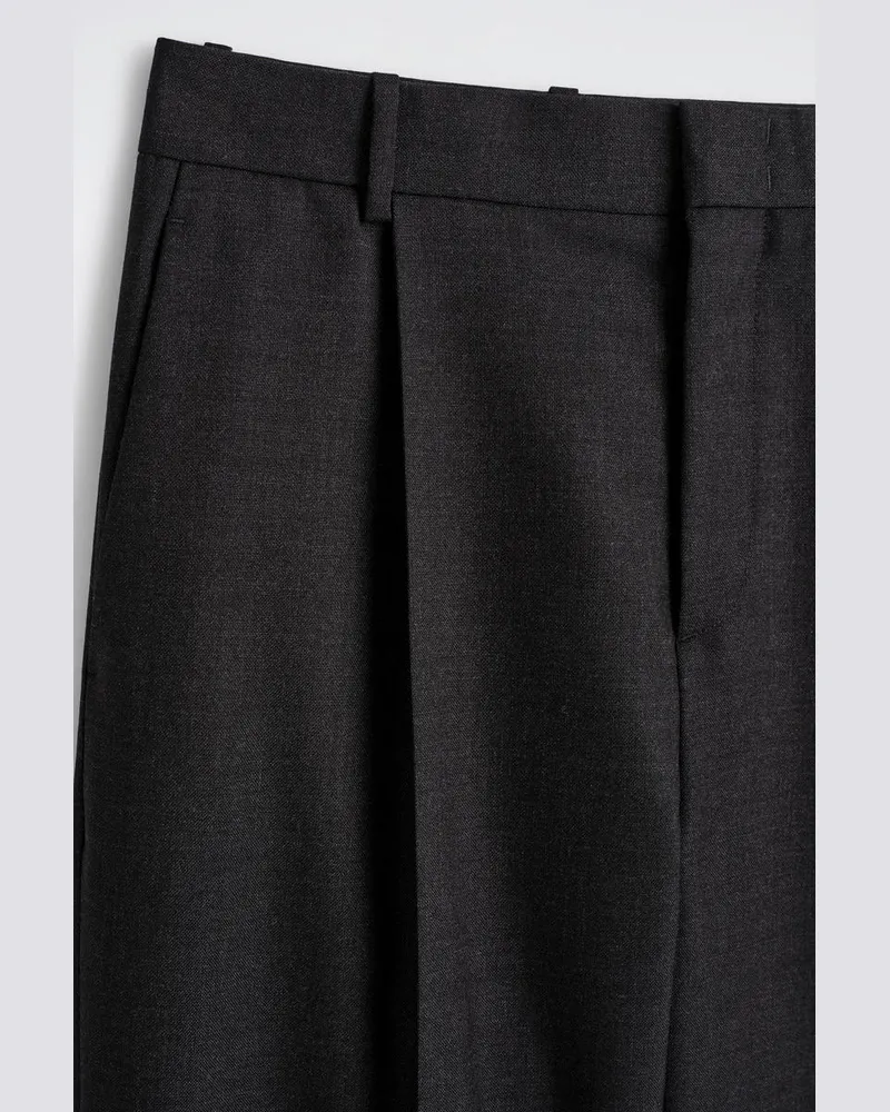 COS Wollhose Mit Bügelfalten Grau