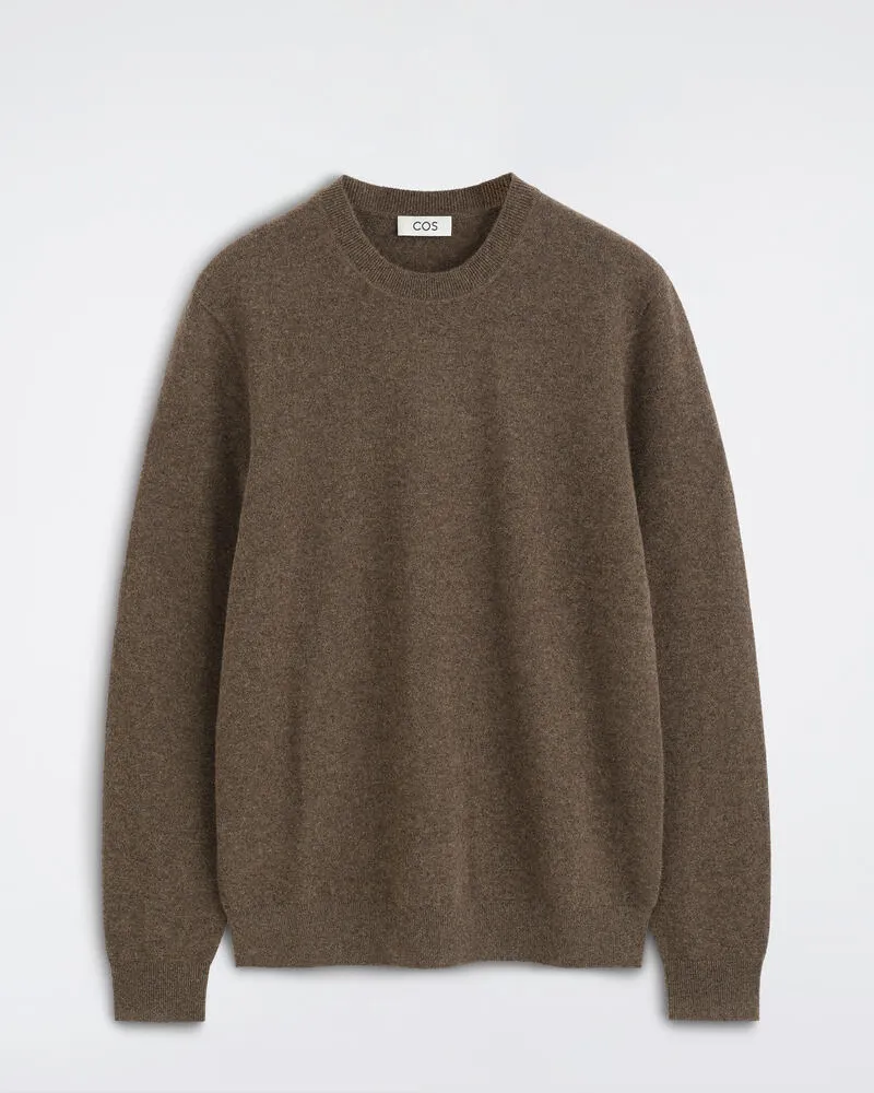 COS Kaschmirpullover Mit Rundhalsausschnitt Braun